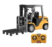 AZIDWERYQ Carretilla elevadora de Juguete, Carretilla elevadora con Control Remoto de 3 velocidades con Luces y Sonidos, vehículos de construcción RC con Carga USB 1:64 para niños y niñas Mini