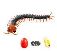 AZIDWERYQ Centípedos de Juguete de Control Remoto, simulación RC Toy Centipedes con Lengua retráctil, Broma infrarroja de Carga USB para niños Juguetes de Broma