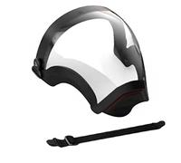 AZIDWERYQ Cubierta de visera facial, protector completo a prueba de salpicaduras de aceite, antiniebla para conducir, correr, bordes transparentes