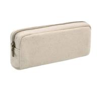 AZIDWERYQ Estuche para lápices, Estuche para lápices de Gran Capacidad, Bolsa de Maquillaje de Lona para niñas y niños, Organizador de papelería de Oficina, de Lona Beige