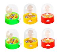 AZIDWERYQ Juego de Disparos de Baloncesto con Dedos, minijuego de Baloncesto de 6 uds, Fidget de Escritorio para niños, Recuerdos de Fiesta portátiles para cumpleaños