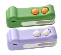 AZIDWERYQ Mini sellador de Bolsas 2 en 1, Mini sellador y Cortador magnético portátil Recargable para sellar Frutas, Verduras, Aperitivos y Cortador, 2 uds.