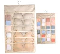 AZIDWERYQ Organizador Colgante, Calcetines no Tejidos y Organizador de Ropa Interior con 36 Bolsillos de Malla, Bolsas de Almacenamiento de Vestuario de Pared de Doble Cara Armario Colgante