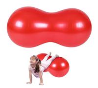 AZIDWERYQ Pelota de maní, Pelota de Yoga Inflable de PVC de 35 x 18 Pulgadas para Embarazo con Bomba, Equipo de Ejercicios Seguro antiexplosión para el hogar, Gimnasio Embarazo de maní