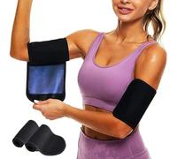 AZIDWERYQ Recortadores de brazos para brazos flácidos 2 uds. Vendas para de 9x16 pulgadas para flácidos con cinta de sujeción Manga de sauna de poliéster unisex que atrapa el calor para adelgaz