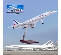 AZIZAT 1:125 Escala Air France Concorde Airplane Model Diecast Jet Model Plane Die-Cast Model Plane Resin para Regalo de colección,Air France Concorde