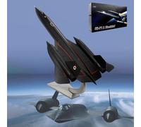 AZIZAT 17.7 "Escala 1:72 SR-71 Blackbird Reconnaissance Model Jet Airplane Mode Metal Model Aircraft Die-Cast Model Plane para Colección Adorno de Regalo