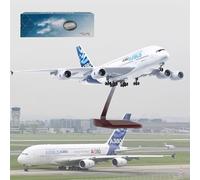 AZIZAT 18.1 "Modelo proporcional 1: 160 avión Modelo Airbus A380 Modelo de avión de colección a reacción Modelo de avión de Resina con Rueda fundida a presión para Regalos de colección,Ordinary