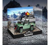 AZIZAT Vitrina de acrílico transparente para Lego 10317 Classic Land Rover Defender 90 Modelo de construcción. (solo caja de almacenamiento)