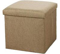 AZJJDP Foot Stool Ottoman Footrest Cube Footrest, Folding Linen Storage Chest Footstool Toy Box Shoe Bench with Lid Suitable for Hallway Patio Living Room-25x25x25cm(10x10x10inch)-Grass g