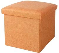 AZJJDP Foot Stool Ottoman Footrest Footrest Storage Footstool Folding Cube Stool Seat Storage Box Foot Rest Shoe Bench Suitable for Patio Hallway Bedroom-Pink-30x30x30cm(12x12x12inch) (30
