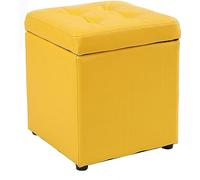 AZJJDP Foot Stool Ottoman Footrest Storage Ottoman, PU Leather Storage Box Versatile Home Stool Seat Sofa Stool Footrest Suitable For Living Room Bedroom Hallway-31x31x35cm(12x12x14inch)-