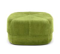 AZJJDP Velvet Stool for Living Room and Bedroom Olive Green Round Padded Footstool with Extra Seat 26x26x14inch Square Coffee Table Rest