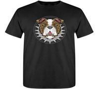 AZKvvKL Adorable B%u%ll%d%o%g with Spikes T Tshirts Camisetas y Tops Damen Kurzarm Men's -Smartprintsink Designs(Medium)