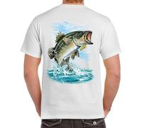 AZKvvKL Adult 100% Cotton Supersoft Bass Fishing T Tshirts Camisetas y Tops(XX-Large)