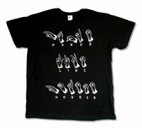 AZKvvKL Adult Hands Like Houses Sign Language Black Slim Fit White Yellow Black Red Mens Women T Tshirts Camisetas y Tops 100% Cotton (X-Large)