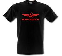 AZKvvKL Aeroflot Russian Federation Airlines Russia Communism USSR Retro Political Heavy Cotton T-Tshirts Camisetas y Tops(XX-Large)