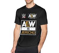 AZKvvKL AEW All out Mans T Tshirts Camisetas y topss Short Sleeves Crew Neck Tees Summer Casual Tops Black (XX-Large)