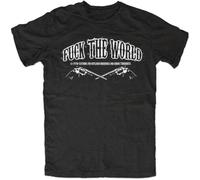 AZKvvKL Changchun FUUUUUUUCK The World T-Tshirts Camisetas y Tops Black Guns, FTW(Medium)