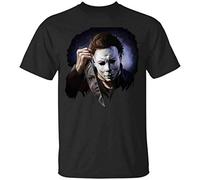 AZKvvKL Halloween Michael Myers T-Tshirts Camisetas y Tops Scare Horror Movie Tshirts Camisetas y Tops Short Sleeve Tops Black(XX-Large)
