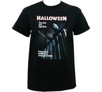 AZKvvKL Halloween Movie One Good Scare Poster T-Tshirts Camisetas y Tops(Large)