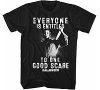 AZKvvKL Halloween One Good Scare Men's Adult T-Tshirts Camisetas y Tops(X-Large)