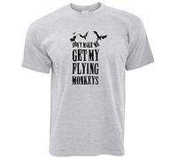 AZKvvKL Halloween T-Tshirts Camisetas y Tops Ne faites Pas de moi Get My Flying Monkeys(Medium)