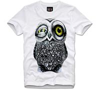 AZKvvKL T-Tshirts Camisetas y Tops Owl Eule Trippy Dope Hipster Fun Funny Cute Swag(Large)
