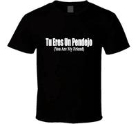 AZKvvKL Tu Eres un Pendejo You Are My Friend English Spanish Mexican Latino T Tshirts Camisetas y Tops Black(Medium)