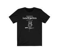 AZKvvKL Vintage Looking Brasserie Les Halles T-Tshirts Camisetas y Tops Anthony Bourdain's Old Restaurant Men Black(Small)