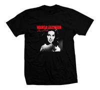 AZKvvKL Wanda Jackson - Rockabilly - Hand Silk-Screened, Pre-Shrunk 100% Cotton T-Tshirts Camisetas y Tops Black(XX-Large)