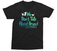 AZKvvKL We Don't Talk About Bruno T Tshirts Camisetas y Tops No No No Song Lyrics Adult Children's Top Black(Small)