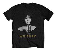 AZKvvKL Whitney Houston 'Black & White Photo' (Black) T-Tshirts Camisetas y Tops Black(X-Large)