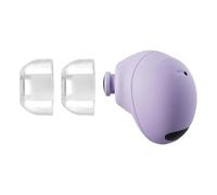 AZLA SednaEarfit Crystal para Galaxy Buds 2 Pro - Tapones para auriculares inalámbricos - Cancelación de ruido, puntas de repuesto - 2 pares (Clear Pearl, ML)