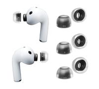 AZLA SednaEarfit MAX - Almohadillas para AirPods Pro 3 - Almohadillas de silicona médica de una sola pieza con ajuste suave, comodidad mejorada y aislamiento de ruido (3 pares) (SS/S/MS)