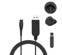 Azlanway Cable Cargador 12V para Afeitadora Eléctrica Braun Series 5 7 9 3 Cable Adaptador de Carga de Repuesto Compatible con Depiladora