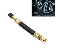 Azlanway Extensor de Válvula Extensión de Vástago, 100 mm Extensión de Goma para válvula de neumático, Adaptador de válvula de Coche Apto para Coches, Motos, Bicicletas, Camiones, caravanas