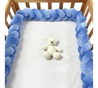 AZMAHT Almohada Decorativa Cojines Tejidos Transpirables y Limpios Cojín Protección contra Caídas Protección Cama Trenza Alfombra Anticolisión para Cama,R12,450CM