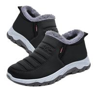 AZMAHT Calzado Ancho Especial Hombre Botas de Nieve para Mujer Botines de Invierno Forradas Calientes Boots Zapatos Outdoor Ultraligero Antideslizante,Men's Black,43/265mm