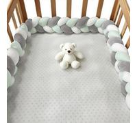 AZMAHT Cojines Tejidos Transpirables y limpios Alfombra Anticolisión para Cama Cojín Protección contra Caídas Trenza Almohada de Serpiente de Nudo,R4,200CM