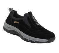 AZMAHT Mocasines sin Cordones para Hombre Zapatillas Trail Running Hombre Zapatillas Senderismo Trekking Zapatos Montaña Antideslizantes Transpirables,Negro,43/265mm