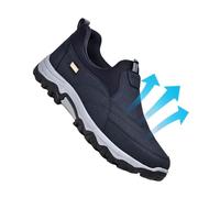 AZMAHT Mocasines Zapatos de Hombre con Alzas Zapatillas sin Cordones Zapatos pies Anchos Zapatillas ortopedicas Hombre Soporte ortopédico para el Arco,Azul,44/270mm