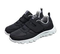 AZMAHT Mujer Hombre Zapatillas Cómodas Ancho Especial apatos para Diabéticos Hombre y Mujer Zapatillas Ortopédicas Interior Espacioso y Sin Costuras,Men Black,44/270mm