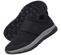 AZMAHT Mujer Zapatillas ortopédicas Transpirable Enfermera Zapatillas Mujer Antideslizante Ajustable Cómodo Correr Correr Casual Ortopédico Ligero Artritis,Negro,39/245mm