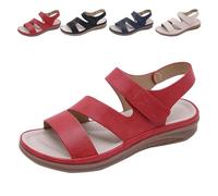 AZMAHT Mujer Zapatos Fiesta Comodos Zapatos Primavera Mujer Zapatos de Verano de Mujer Sandalias ortopédicas Sandalias de Vestir para Mujer Verano 2024,Rojo,37/235mm