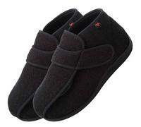 AZMAHT Ortopédicos para Mujer Ancho Especial Invierno Cálidas Zapatos para pies hinchados para diabéticos de Anchos Zapatillas ortopédicas para Mujer ortopédicos,Negro,40/250mm