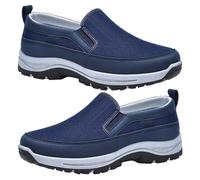 AZMAHT Unisex Zapatillas ortopédicas para Mocasines Zapatos Casuales Antideslizantes de Parte Baja Slip-ins Mujer Zapatillas Trekking Impermeables,Azul,39/245mm