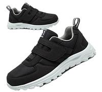 AZMAHT Zapatillas Ancho Especial para Pies Delicados Calzado Suela Antideslizante Calzado para Hombre y Mujer Estar por casa Zapatillas Ortopédica,Men Black,38/240mm
