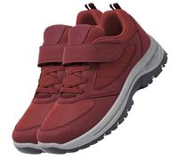 AZMAHT Zapatillas ortopedicas Mujer Zapatos Ancho Especial para Pies Delicados Zapatillas Pie Ancho Hombre Zapatillas Ancho Especial Mujer Zapatos para Caminar apatos OrtopéDicos,Women Red,40/250mm