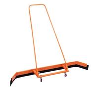 AZMANI Escobilla de Goma para Pista de Tenis, Removedor de Agua de Aluminio con Hoja de Espuma EVA, Escoba Resistente con Ruedas, Naranja